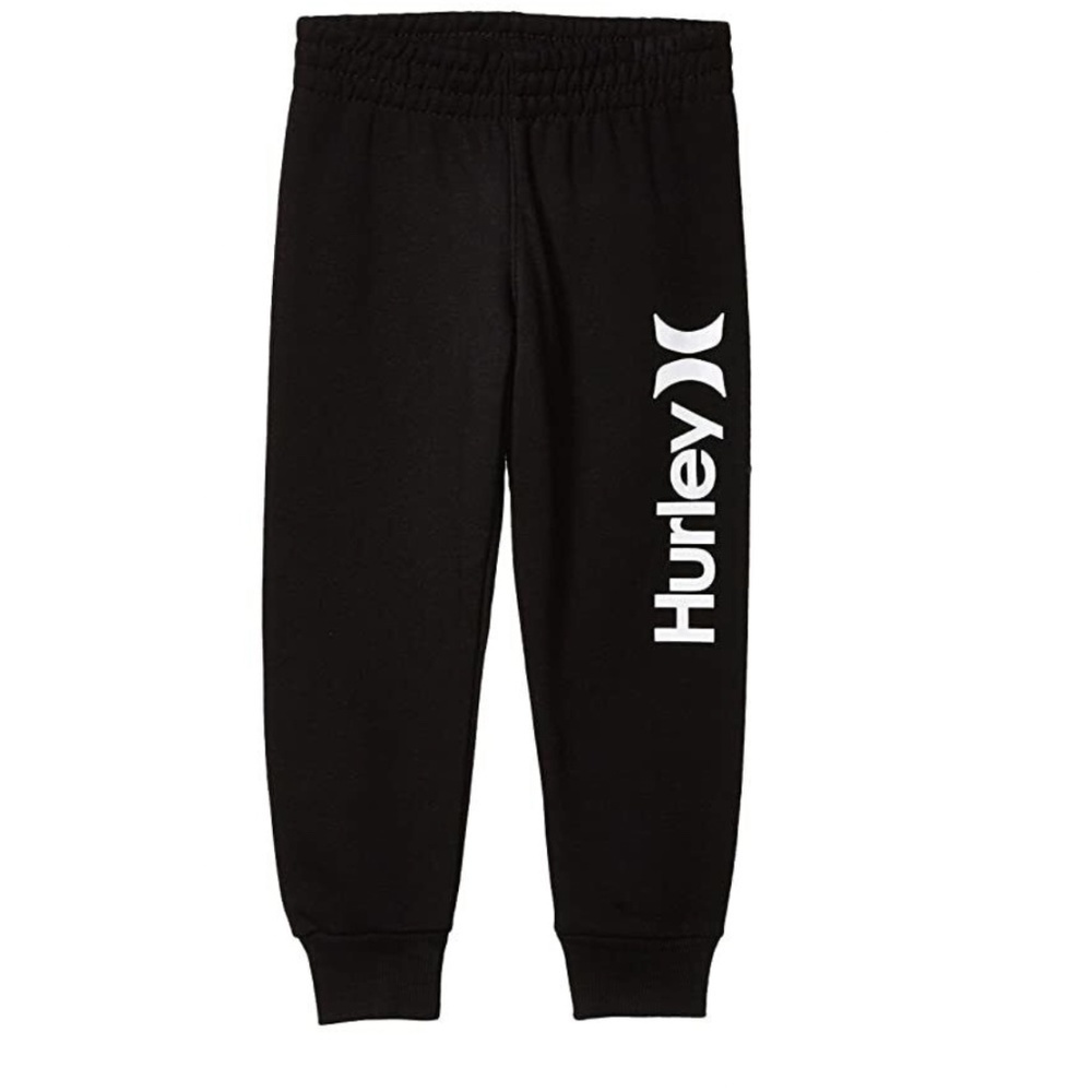 Hurley Logo Boys Black Sweatpants